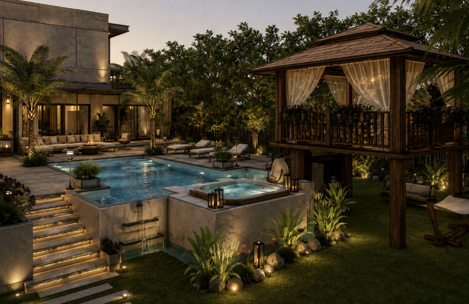 Modern Tropical Garden